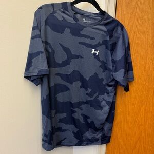 Blue and grey camo tshirt